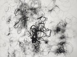 Belle Palmer, 'Art wank,' 2022, pigment on canvas (drawn with sex toys), 150 x 90cm. 