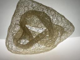 Lisa Stevenson, 'that day when nothing was going right,' 2024. Jute and monofilament, dimensions variable 