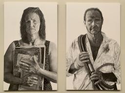 Nic O'Brien, 'Of Fires and Flooding Rains,' 2021. Graphite pencil on paper, 100 x 150cm