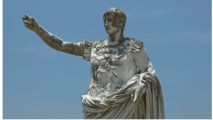 Statue of Augustus, Rome’s first emperor. 