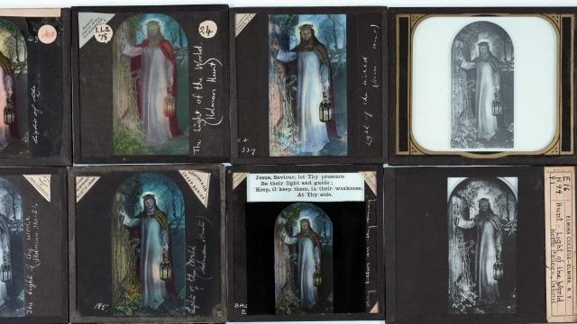 Image: The Light of the World, slides to be projected.