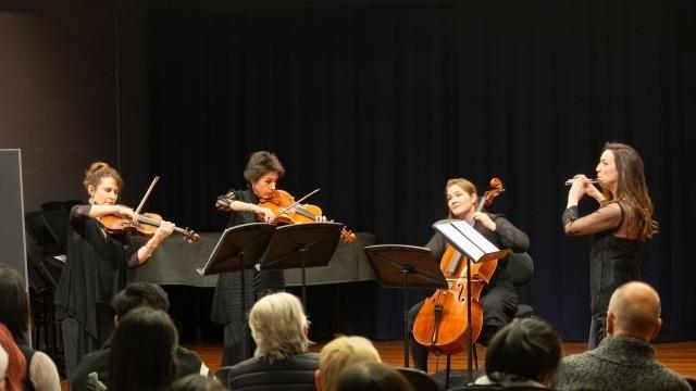 From left, Kirsten Williams, Tahlia Petrosian Rachel Johnston and Sally Walker. Photo: Yun Hu