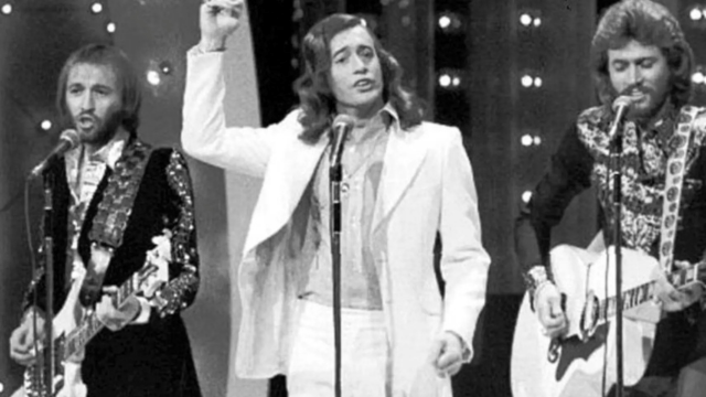 Top image: The Bee Gees performing on a TV program in 1973. Photo: NBC Television/Public domain